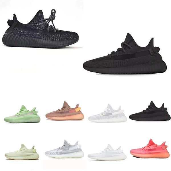 

new arrival kanye west clay v2 static reflective gid glow in the dark mens running shoes true form women men sport desigoer sneakers us 5-13