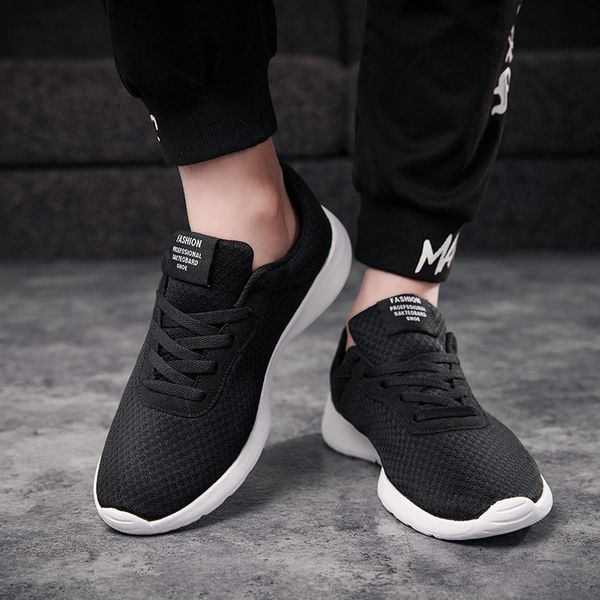 

plus size 47 male krasovki men casual shoes male sneakers breathable lightweight shoes zapatos tenis masculino adulto, Black