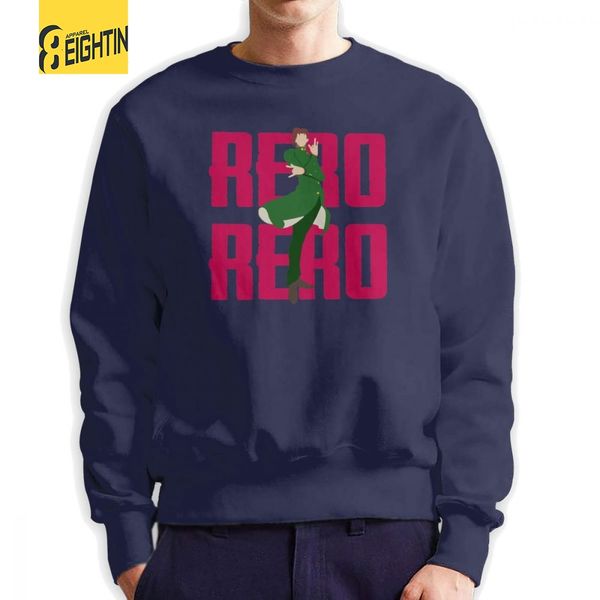 

men's kakyoin noriaki sweatshirts casual pullover 100% organic cotton hoodies autumn for men, Black