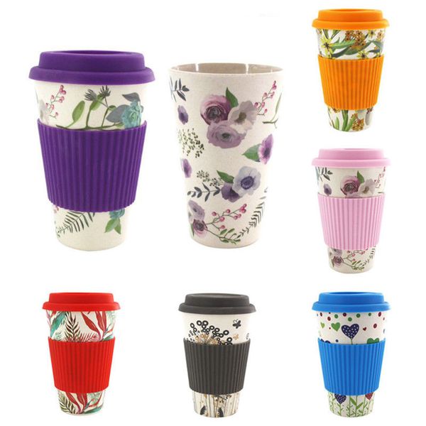

new travel reusable bamboo fibre coffee cup eco-friendly coffee mugs drink cup
