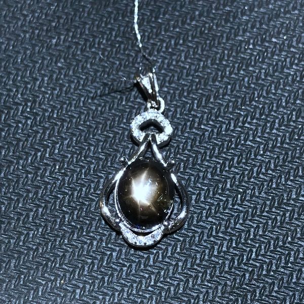 

uloveido natural sapphire stone pendant necklace women 925 sterling silver gemstone flower necklace pendant for girl fn335