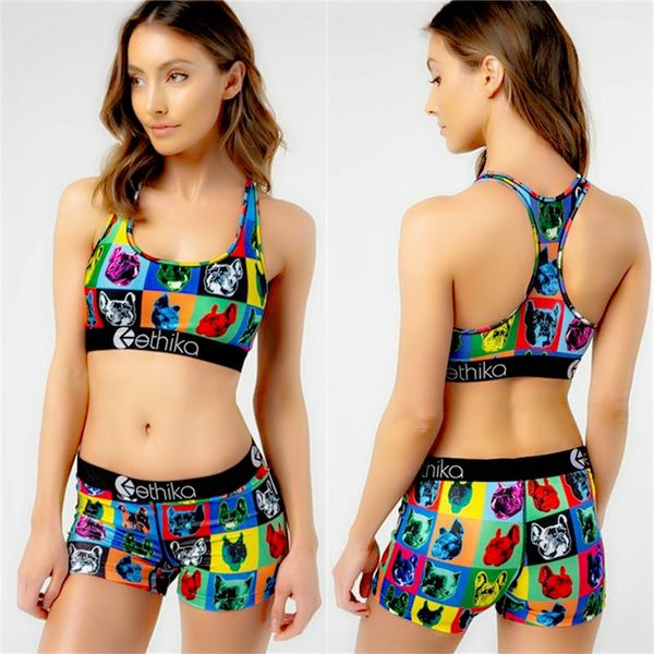 

women ethika designer swimsuit crop tank bra+shorts bikini set tracksuit designer tankinis etws4 swimwear beachwear new arrival, White;black