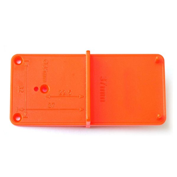 

35mm 40mm door hinge drilling guide woodworking template hole locatorÂ diy tool orange opener practical accurate durable