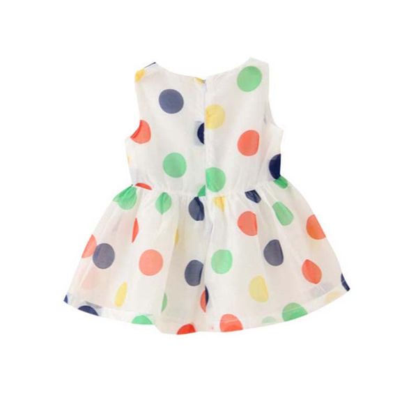 

smartbabyme baby girl dress summer girls лук жилет платье infant девушка рукава dot младенец день рождение одежда 2-7y, Red;yellow