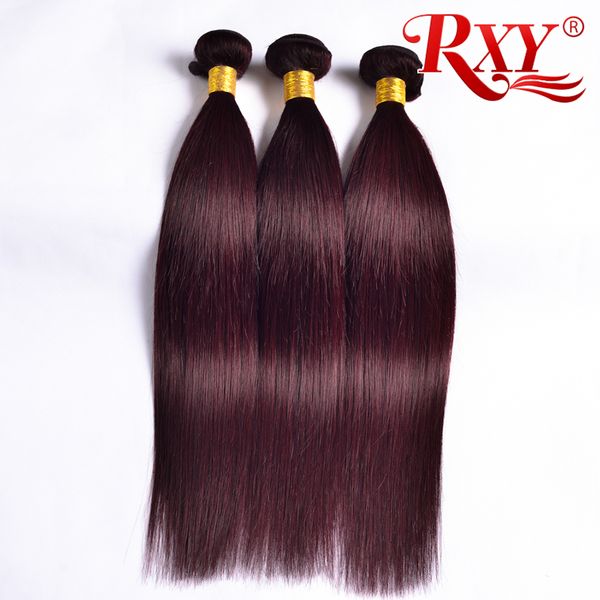 

гх 99j burgundy перуанского волос пучки 3 шт прямой человеческих волос связка 99j бордовая перуанский straight уток волосы 10-26 дюймы, Black