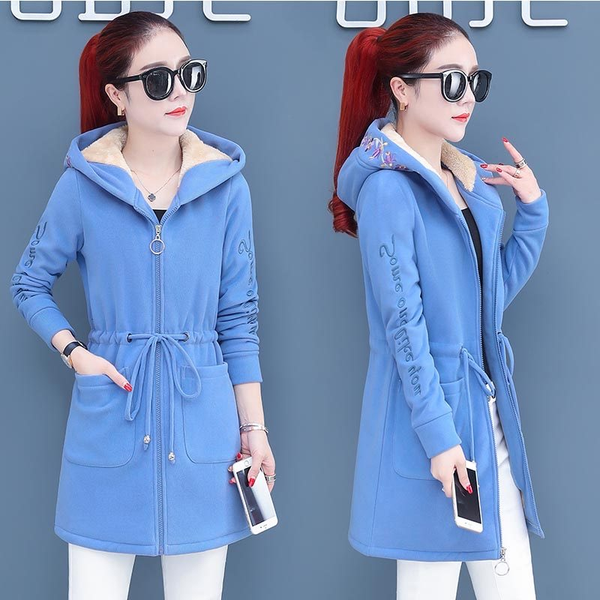 

2019 new women's outerwear female lamb hair winter slim fit thicken coats 4xl jacket hooded winter jacket women fashion parkas, Black