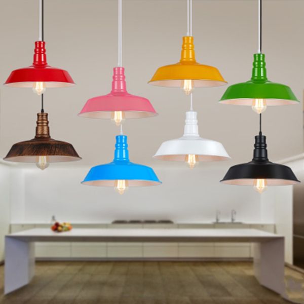 

kitchen simple multicolor vintage industrial aluminum chandelier