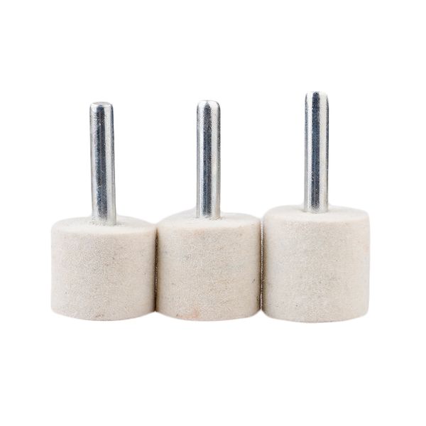 

14pcslot wool felt mounted polishing grinding buffing wheel with 3mm shank die grinder drill rotary
