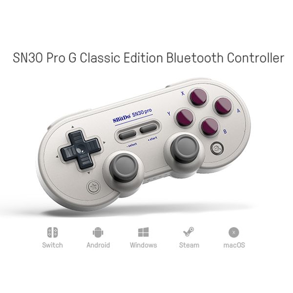 

8bitdo sn30 prog wireless bluetooth controller for switch console classic gamepad joystick for switch/android/windows