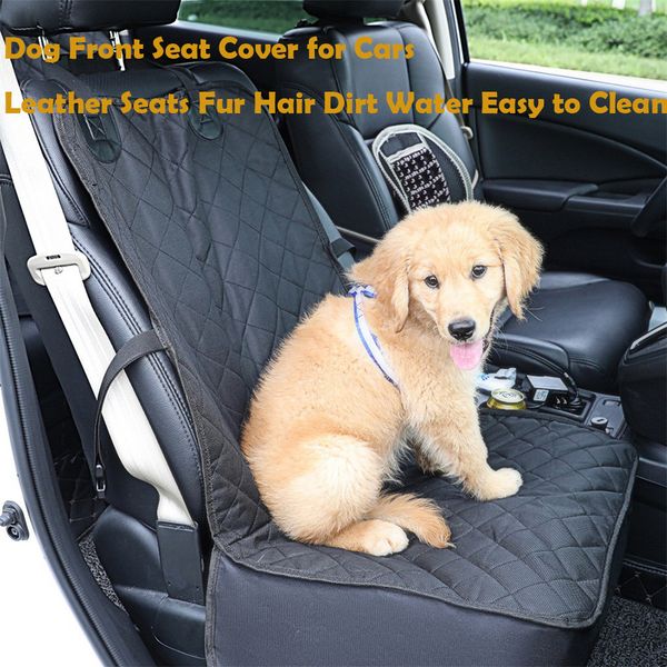 

pet dog front seat cover for cars leather seat hair dirt water easy to clean
