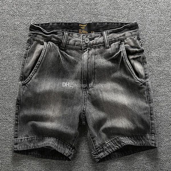 

модные мужские джинсы дизайнерские мужские летние джинсовые брюки 19ss молния рваные шорты синие повседневные шорты размер 28-38, White;black