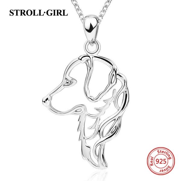 

strollgirl sterling silver 925 cute animal dog diy chain necklace&pendant european fashion jewelry making for women gift 2018 y19050802