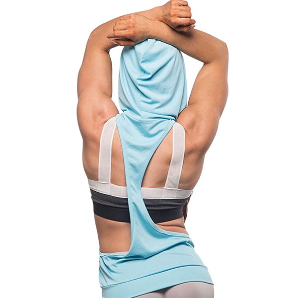 

professional yoga vest sleeveless solid color loose quick drying running gym sport yoga shirt women fitness tank top, White;red
