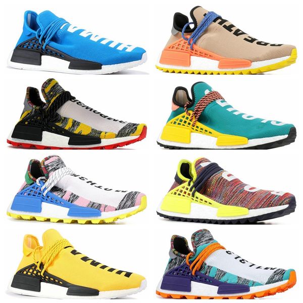 

human race hu nmd pharrell williams trail mens designer shoes neutral spikes sport shoes for men sneakers women casual trainers shoe