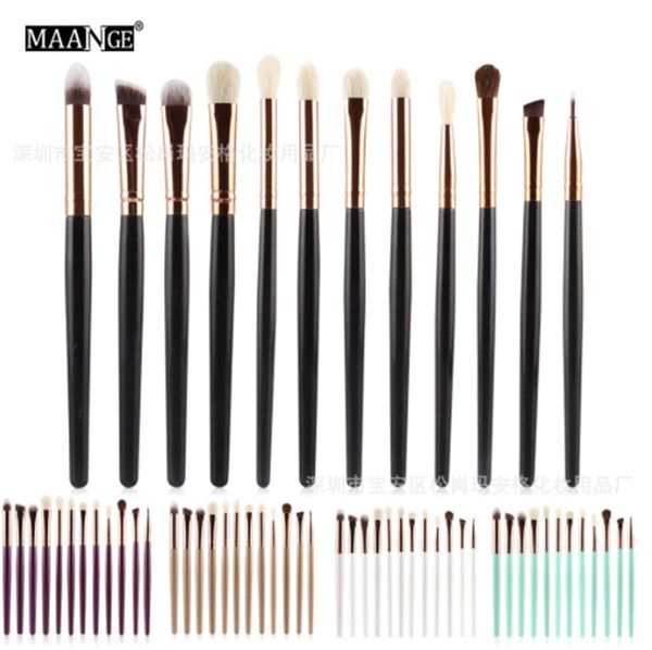 

12pcs rose eye make-up brushes makeup brushes set eyeliner face foundation blush lip liquid cream powder cosmetics blending