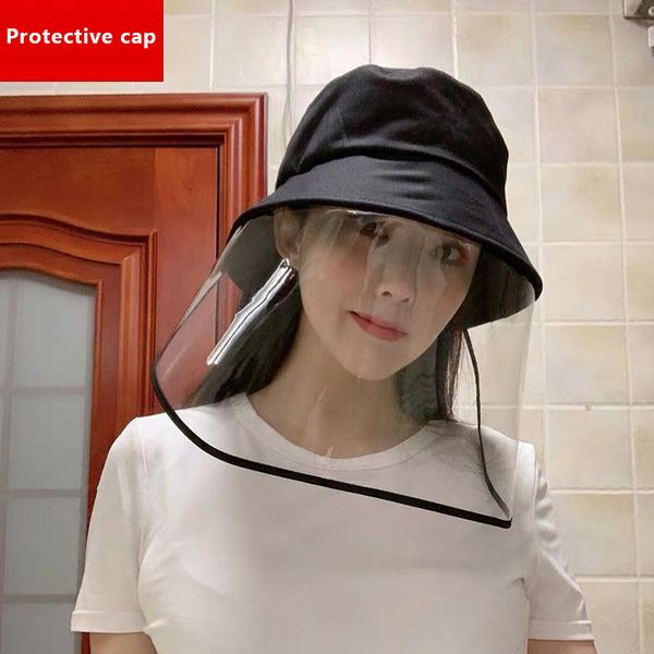 

anti-dust hats spring summer bucket hat detachable fisherman's cap pure cotton protective fog