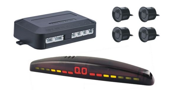 

by dhl or fedex 50set car parking sensor auto led display reverse backup car parking radar monitor detector system 4 sensors