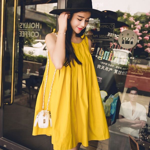 

maternity clothes 2019 summer fashion dress pregnant women casual boat neck sleeveless solid plus size solid vestidos, White