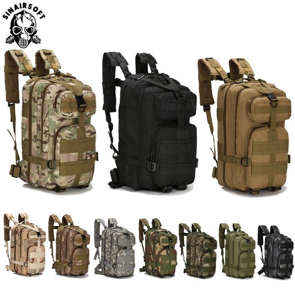 

3p bag army tactical outdoor camping men's tactical backpack oxford for cycling hiking sports climbing bag 30l