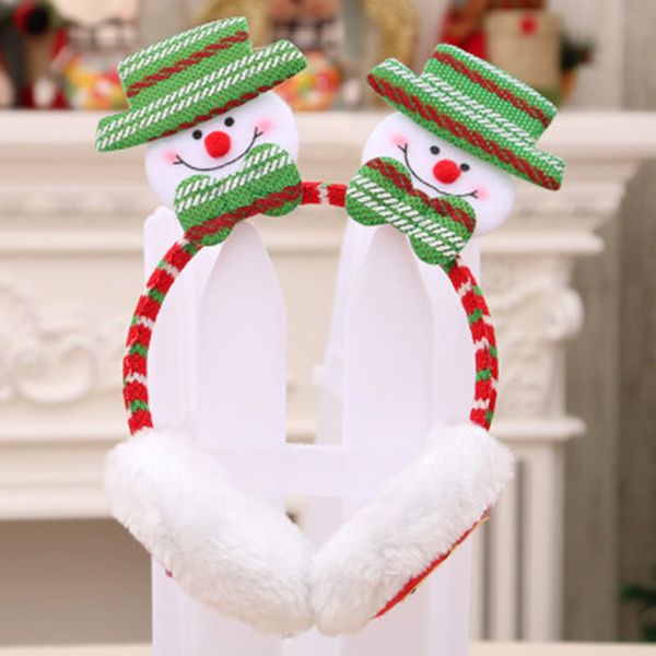 

christmas earmuffs headband ear warmers for kids adults cute soft gift decor lks99
