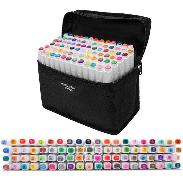

touchfive markers sets markers for drawing painting set sketch marker pen set 24/30/48/60/80/168 colors for school art supplies