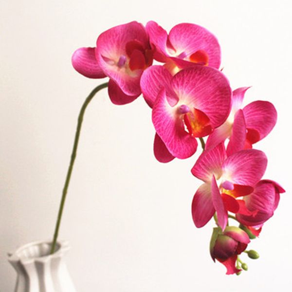 

beautiful butterfly orchid cloth flower home wedding party phalaenopsis bouquet