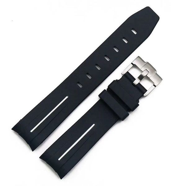 

2019 waterproof watch strap rubber pin buckle watch band men watch band 20mm gold blue white with tools role, Black;brown