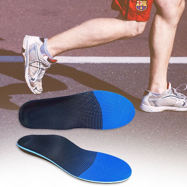 

1 pair easy clean arch support pain relief protection plantar fasciitis orthopedic flat feet cushion insole shoe inserts, Black