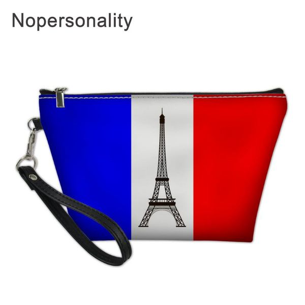 

nopersonality paris tower print make up bag women pu leather travel cosmetic case washing toiletry bags organizer pouch