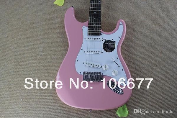 

quality f custom pink body fretboard guitar in stock wholesale