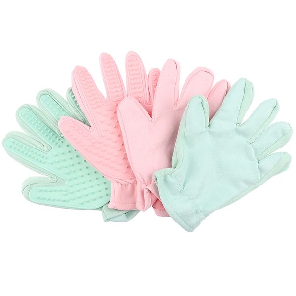 

silicone pet brush glove grooming combing wool bath combs cleaning hair remove dog grooming