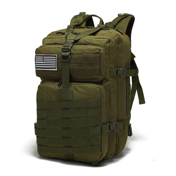 

45l tactical molle backpack bag army outdoor sports waterproof shoulder bag camping hiking camo rucksack multifunction