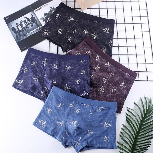 

pure cotton men's under under men's boxer pants short pants with four corners, Black;white
