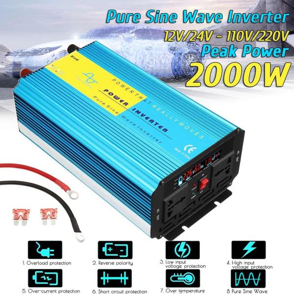 

pure sine inverter 12v 220v 800w 2000w voltage transformer converter dc12v/24v ac 110v/220v lcd inverter 60hz/50hz