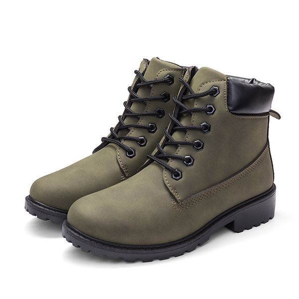 

2019 winter shoes men boots ankle boots men winter warm fur snow footwear fashion mens shoes, Black