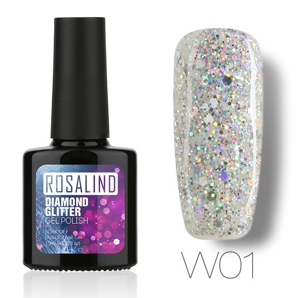 

rosalind professional diamond glitter series uv gel nail polish nail art gel polish soak off manicure