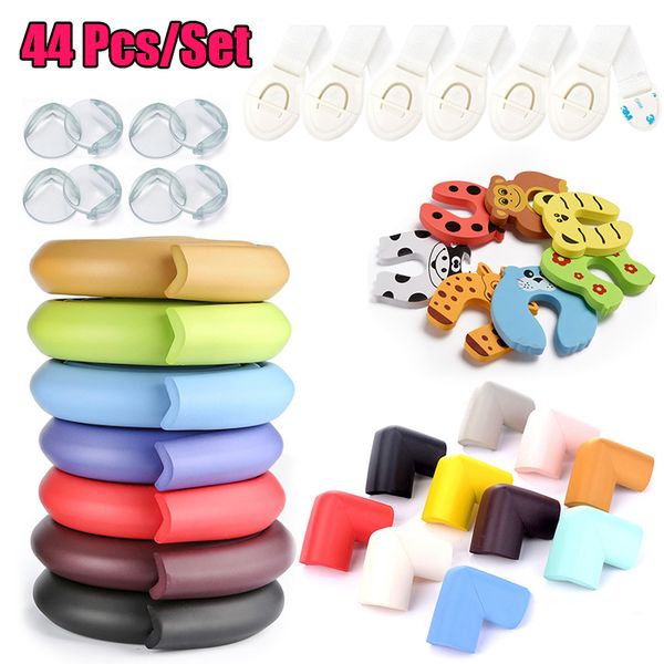 

44 шт./лот детская безопасность замок защита детей блокировка дверей стол угловой край защитная крышка электрическая розетка