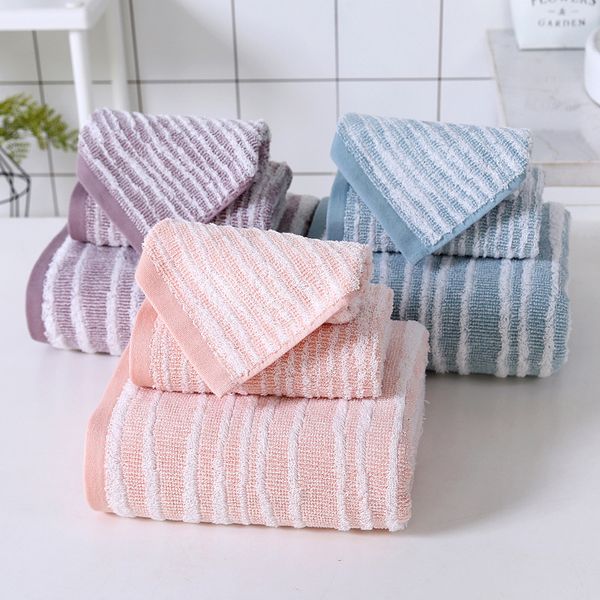 

cotton towel soft absorbent towel bath towel three-piece thick absorbent