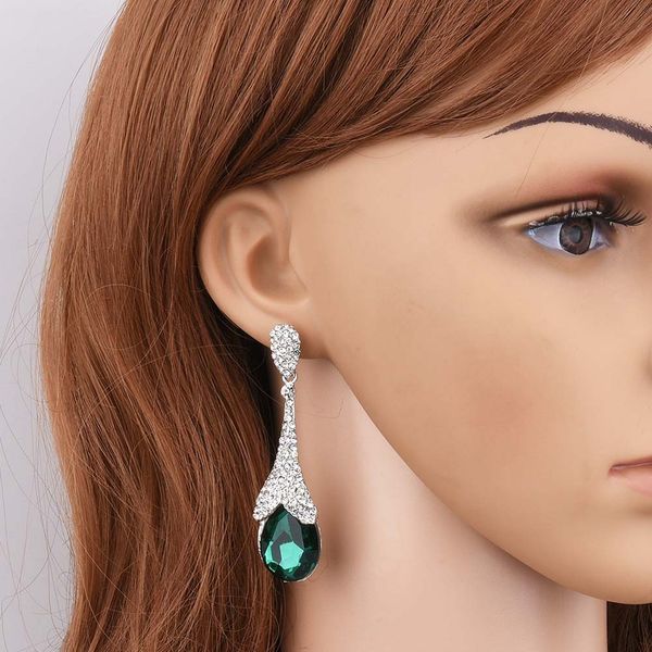

tear-shaped sea pure silver earrings women jewelry earrings two ring hook shaped can dropshipping, Golden;silver