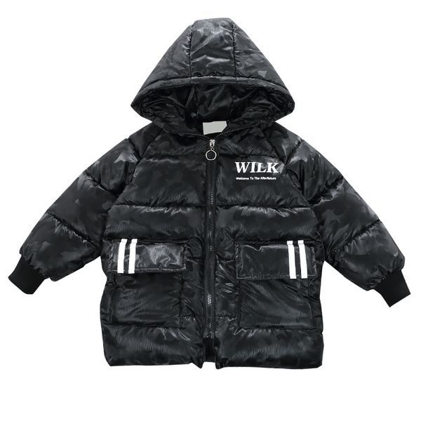 

rlyaeiz children clothes 2020 fashion camouflage printed winter jackets for boys parka coat 80% down boys jackets warm overcoat, Blue;gray
