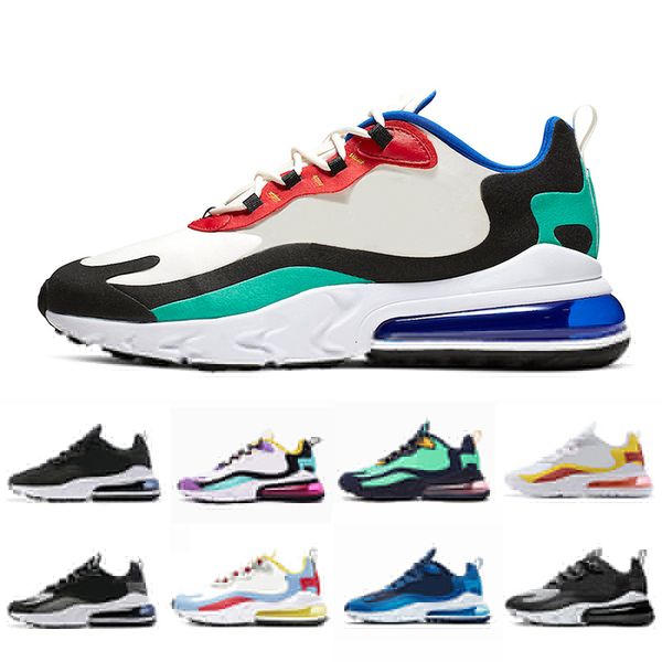 

breathable react bauhaus blue volt bright violet electro green optical men women training outdoor sports mens trainers zapatos sneakers, Black