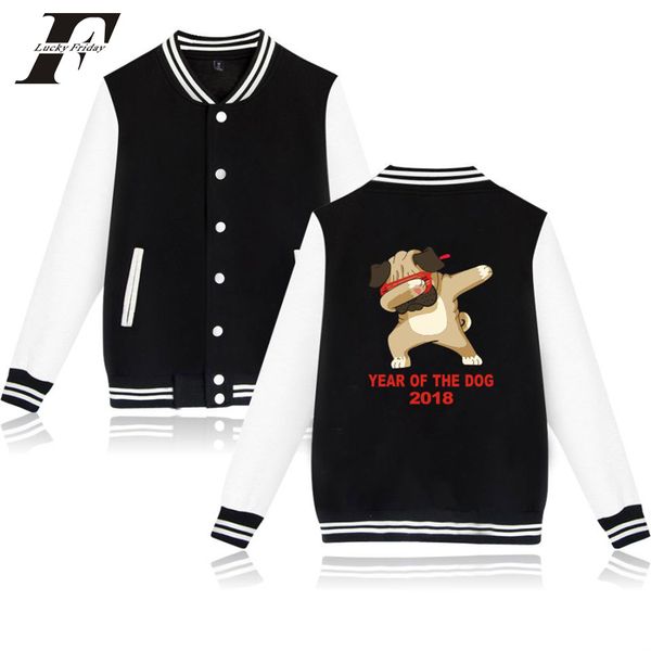 

fashion printed funny cartoon baseball jacket hip hop men women sports hoodies sweatshirts casual long sleeve jackets coats, Black;brown