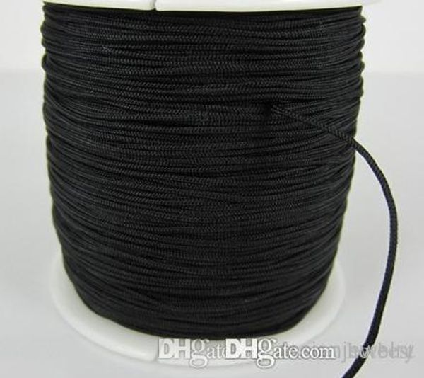 

wholesale 160m/170yards/lot balck chinese knot string nylon cord rope for crystal bracelet y2311 y23, White;red