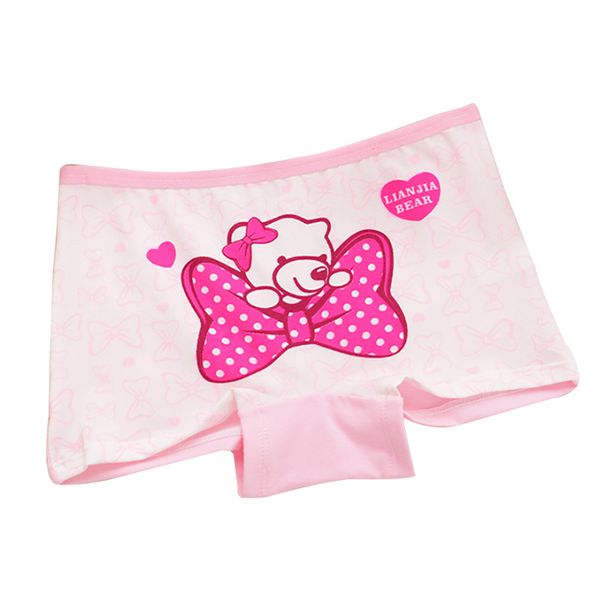 

2019 new baby underpants briefs children's girl boxer pants cotton kids girls underwear bear panties cute cartoon random color, Black