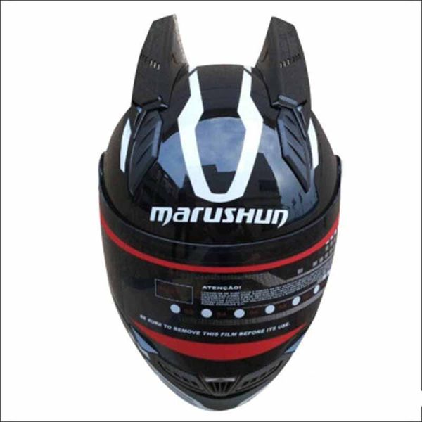 

malushun motorcycle helmet full face helmet casque moto casco professional rally racing with corn dot approved