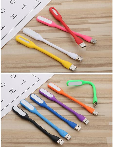

whole sale portable mini usb light ultra bright flexible 5w led lamp booking light with usb for power bank computer accessories