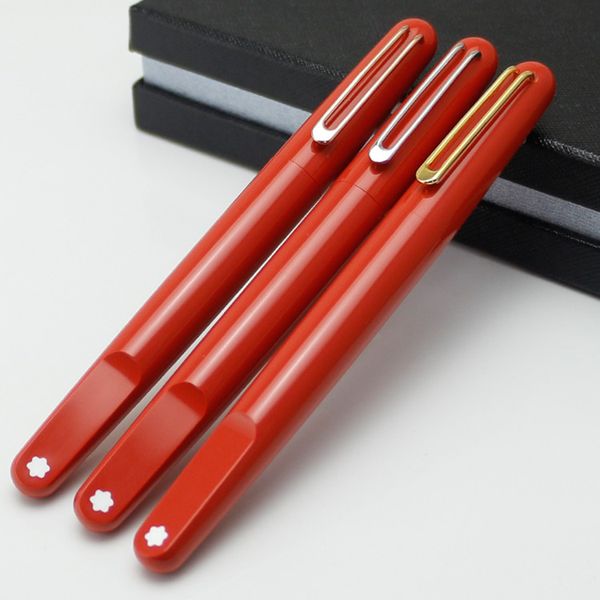 

Ограниченный выпуск Красная смола магнитная крышка Роллербол ручка резьба офис бизнес мода бренд, запонки вариант