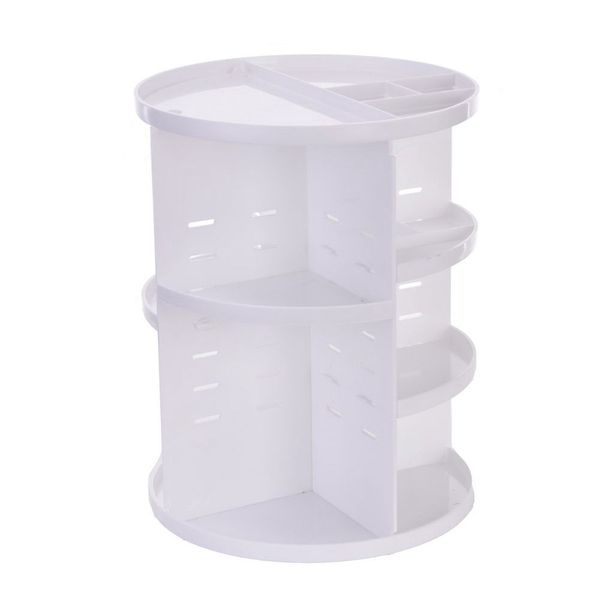 

fashion 360 degree rotating makeup organizers and storage box gift for women adjustable multi-function cosmetic case brush hol