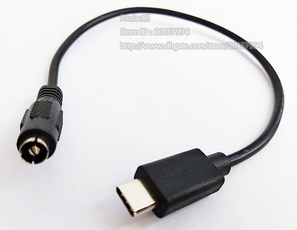 Kabel, USB-C USB 3.1 Typ C Stecker auf DC 5,5 x 2,5 mm Buchse Power Charge Verlängerungskabel/10 Stück