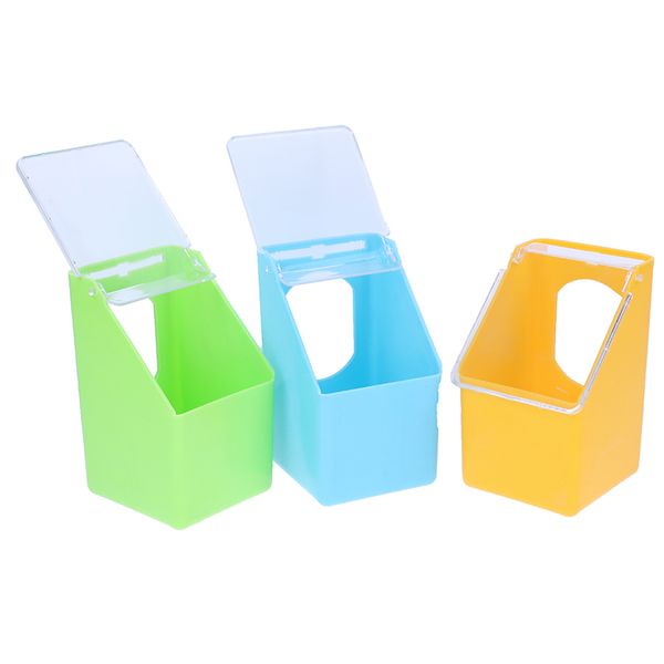 

1pc plastic pigeons water feeder bird cage water dispenser parrot hanging drinker pot food container pet supplies 3 colors